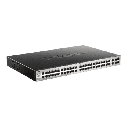 D-LINK DGS-3130-54TS, L2+ Managed Switch with 48 10/100/1000Base-T ports and 2 10GBase-T ports and 4 10GBase-X SFP+ ports | D-Link – nuotrauka 1