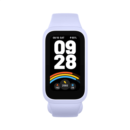 Xiaomi Smart Band 9 Active | TFT | Heart rate monitor | Waterproof | Bluetooth | Purple – nuotrauka 1