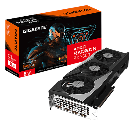 Gigabyte Radeon RX 7600 GAMING OC 8G · AMD · 8 GB – image 1