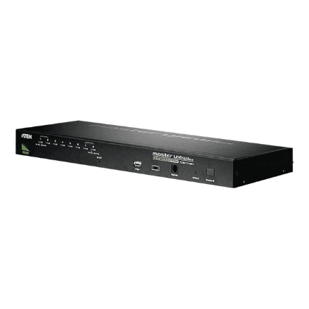 Aten 8-Port PS/2-USB VGA KVM Switch with Daisy-Chain Port and USB Peripheral Support – image 1