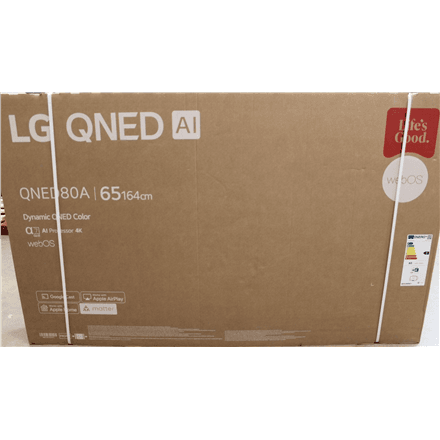 SALE OUT. LG 65QNED80A3A | 65 | Smart TV | webOS | UHD | DAMAGED PACKAGING – image 1