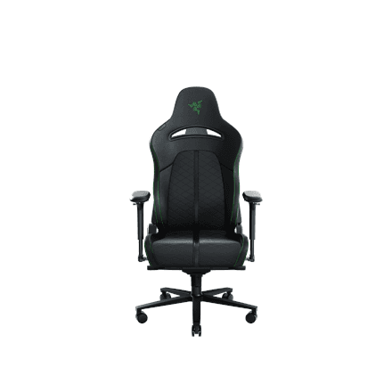 Razer Ergonomic Gaming Chair Enki EPU Synthetic Leather; Steel; Aluminium | Black/Green – nuotrauka 1