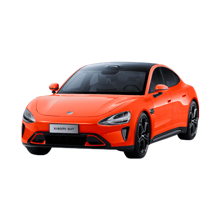 Xiaomi SU7 1:18 Die-cast Model Car | Lava Orange | Zinc alloy, ABS, SAN and PVC – nuotrauka 1