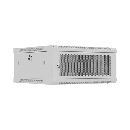 Lanberg Wall mounted installation cabinet 19" 4U 600X600 | WF01-6604-23S | Grey – nuotrauka 1