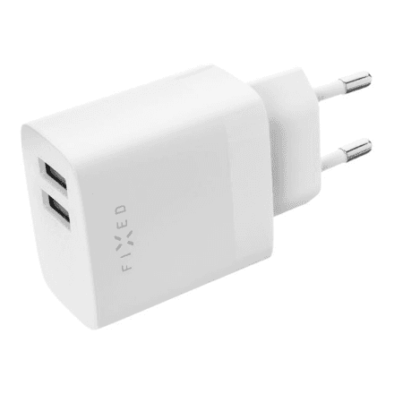 FIXED Dual USB Travel Charger 17W, White | Fixed – nuotrauka 1