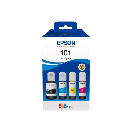 Epson Ink Consumables 4-colour | 101 EcoTank | Ink Bottle | Multipack – nuotrauka 1