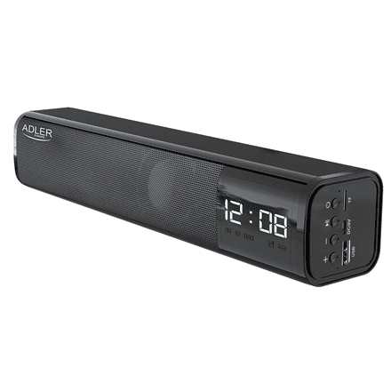 Adler | Clock Speaker | AD 1191 | Bluetooth | Wireless connection | Portable | Black – image 1
