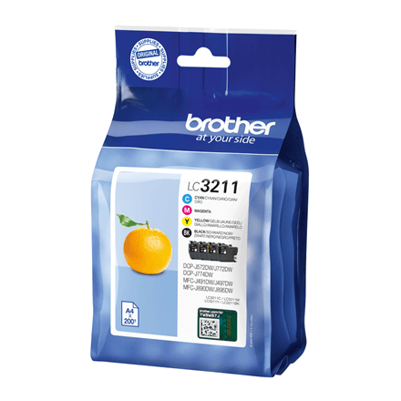 Brother Cartridge Value Pack | LC3211VAL | Ink cartridge | Black, yellow, cyan, magenta – image 1