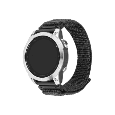 Fixed | Sporty Strap for Garmin QuickFit 22mm | 160-210 mm | Dark gray | Nylon – image 1