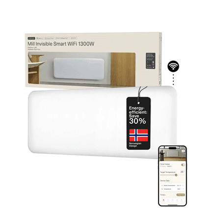 Mill Invisible Smart WiFi Heater · PA1300WIFI4 · Panel Heater – nuotrauka 1