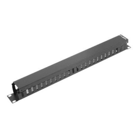 Lanberg 19" cable management panel type A 1U | AK-1201-B | Black – nuotrauka 1