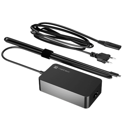 Natec Laptop Charger Gan USB-C 65W for Laptops, Tablets, Phones | NZU-2361 – image 1