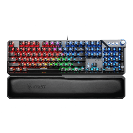 MSI | VIGOR GK71 SONIC RED US | Gaming keyboard | Wired | RGB LED light | US | Black – nuotrauka 1