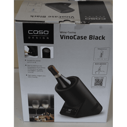 SALE OUT. Caso | Wine Cooler | VinoCase | Black | USED, SCRATCHES – image 1