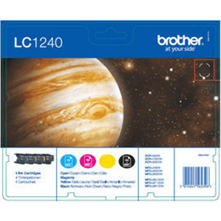 Brother LC1240 Multipack | Ink Cartridge | Black, Cyan, Magenta, Yellow – nuotrauka 1