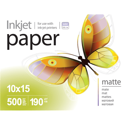 ColorWay PrintPro Photo Paper, 500 sheets | Matte | 190 g/m² | 10x15 – nuotrauka 1
