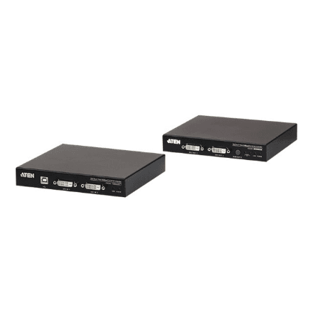 Aten | USB DVI Dual View HDBaseT 2.0 KVM Extender | CE624 | 1920 x 1200 at 100m – image 1