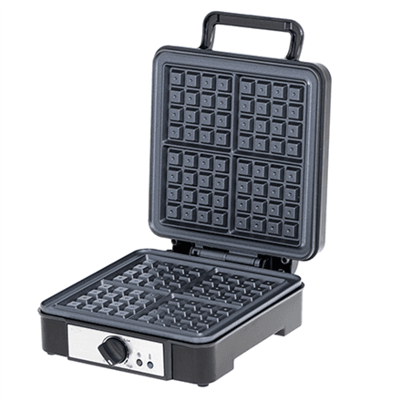 Adler | Waffle Maker | AD 3049 | 1200 W | Number of pastry 4 | Belgium | Black – nuotrauka 1