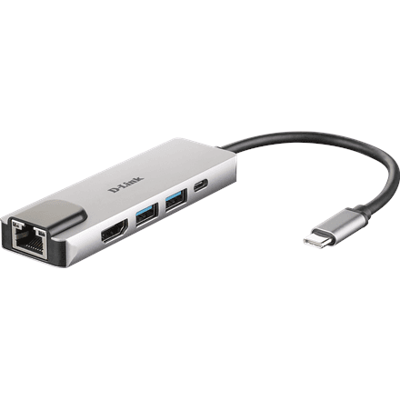 D-Link 5-in-1 USB-C Hub with HDMI/Ethernet and Power Delivery – image 1