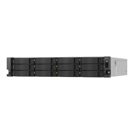 QNAP 12-Bay Experience exceptional enterprise performance · TS-H1277AXU-RP-R7-32G · AMD Ryzen 7 – nuotrauka 1
