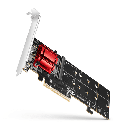 AXAGON PCIe 2x NVMe M.2 Controller | PCEM2-ND – image 1