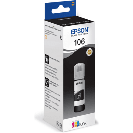 Epson Ecotank Photo | 106 | Ink Bottle | Black – nuotrauka 1