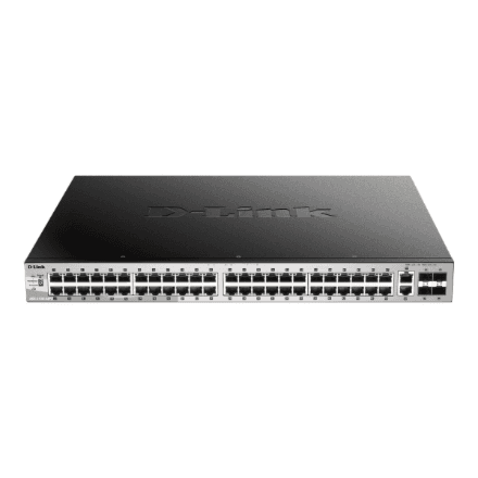 D-LINK DGS-3130-54PS/E, 48 Gig L3 Stackable PoE Switch 2x10 Gig w/4xSFP+, Std Image | D-Link – nuotrauka 1