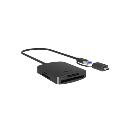 Raidsonic 4-in-1 Card Reader with USB 3.2 Gen 1 Type-A + Type-C | IB-CR302-CU3 – nuotrauka 1
