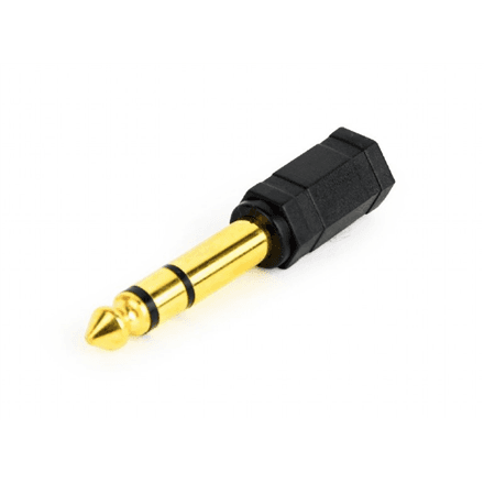 Cablexpert 6.35 mm to 3.5 mm stereo audio adapter plug – image 1
