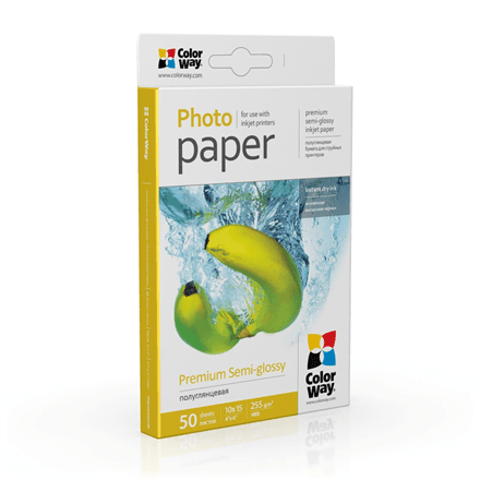 ColorWay Photo Paper, 50 sheets | Premium Semi-Glossy | 255 g/m² | 10x15 – nuotrauka 1