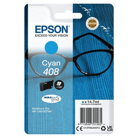 Epson DURABrite Ultra 408L | Ink cartrige | Cyan – nuotrauka 1