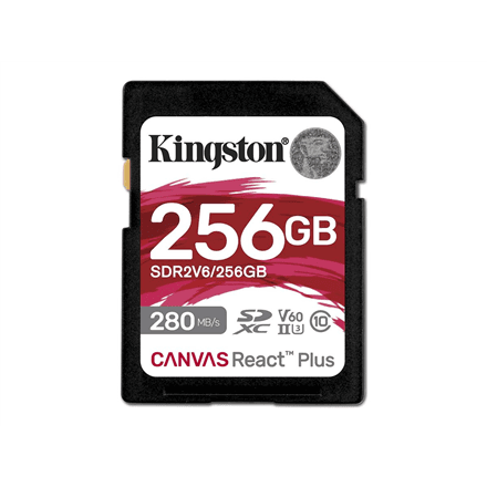 Kingston | Canvas React Plus | 256 GB | SD | Flash memory class 10 – image 1