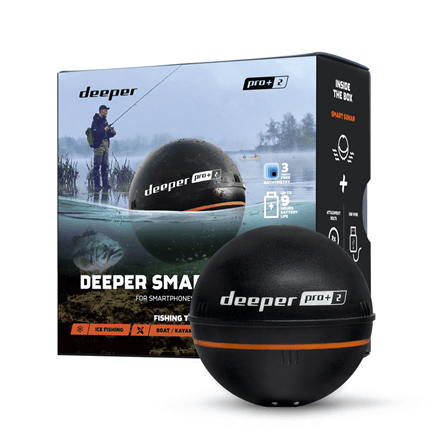 Deeper | Smart Sonar PRO+2 | Sonar | Wi-Fi | Black – nuotrauka 1