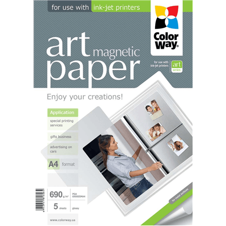 ART Glossy | 690 g/m² | A4 | Magnetic Photo Paper – nuotrauka 1