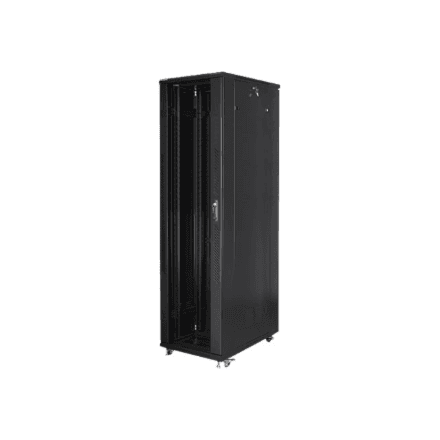 Lanberg | Rack cabinet 19" free-standing 47U/800x1000 (flat pack) | FF01-8047-12B | Black – image 1