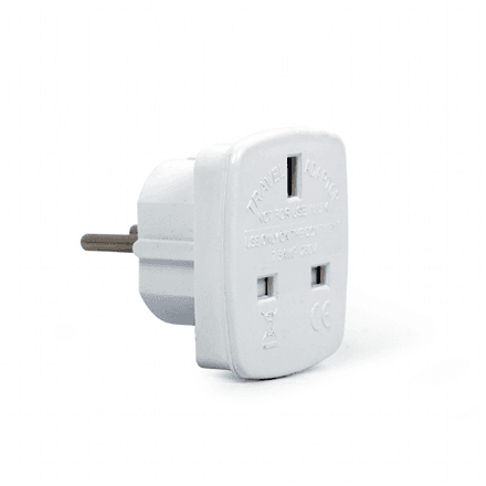 Gembird | AC power adapter, UK socket to EU Schuko plug, 7.5 A | Travel adapter – nuotrauka 1