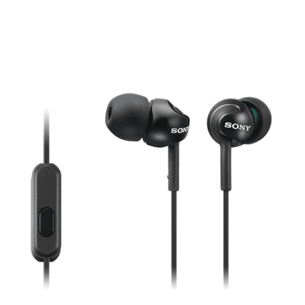 Sony In-ear Headphones EX series, Black | Sony | MDR-EX110AP | In-ear | Black – nuotrauka 1