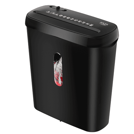 Paper Shredder | AD 1039 | Black | 8 L | 70 dB | Strip-cut – nuotrauka 1