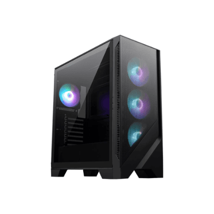 MSI PC Case | MAG FORGE 321R AIRFLOW | Side window | Black | Mid-Tower | ATX – nuotrauka 1