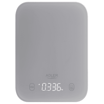 Adler Kitchen Scale | AD 3181g | Graduation 1 g | Display type LED | Grey – image 1