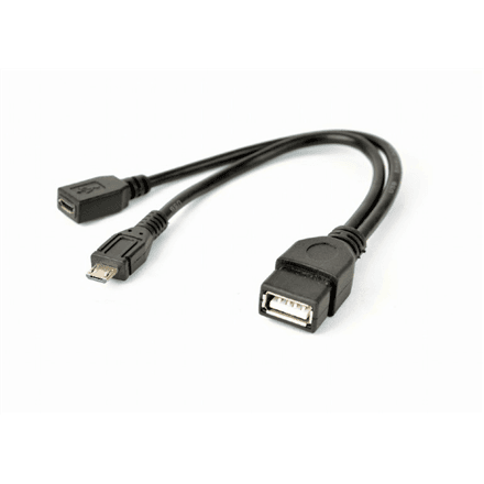 Cablexpert USB OTG AF + Micro BF to Micro BM cable, 0.15 m | Cablexpert – nuotrauka 1