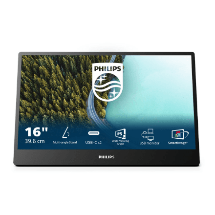 Philips | 16B1P3302D/00 | 16 " | IPS | 75 Hz | 4 ms | 1920 x 1080 pixels | 250 cd/m² – nuotrauka 1