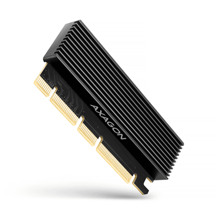 AXAGON PCI-Express x16 adapter with cooler for connecting an NVMe M.2 SSD drive to a computer | PCEM2-XS – image 1