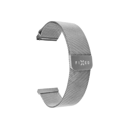 Fixed | Mesh Strap with Quick Release 22mm for Smartwatch | Silver – nuotrauka 1
