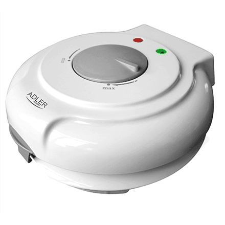 Adler | Waffle maker | AD 3038 | 1500 W | Number of pastry 1 | Ice Cone | White – nuotrauka 1
