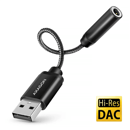 AXAGON ADA-HA USB-A Hi-Res DAC audio adapter – nuotrauka 1