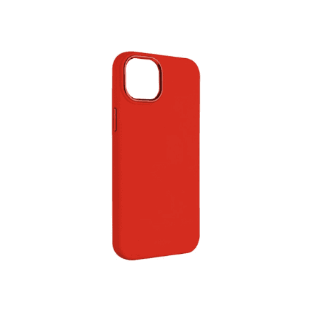 Fixed | MagFlow | Back cover | Apple | iPhone 15 | Liquid silicon | Red – image 1