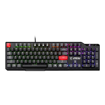 MSI | VIGOR GK41 DUSK LR US | Gaming keyboard | Wired | US | Kailh Red | Black – nuotrauka 1