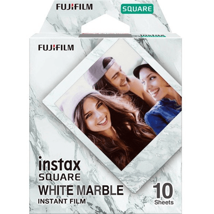 Fujifilm Instax Square Whitemarble (10pl) Instant Film – image 1