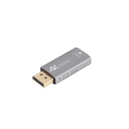 Lanberg Displayport (M) to HDMI (F) Adapter 4K, Silver | AD-DP-HD-01 – image 1
